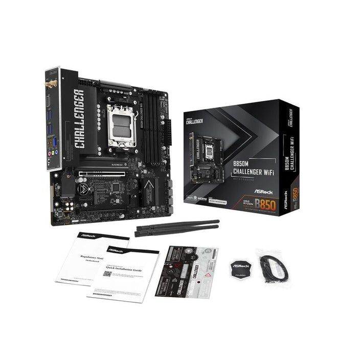Placa Base  Asrock B850m Challenger Wifi Ddr5 Am5 90-Mxbu40-A0uayz Retail