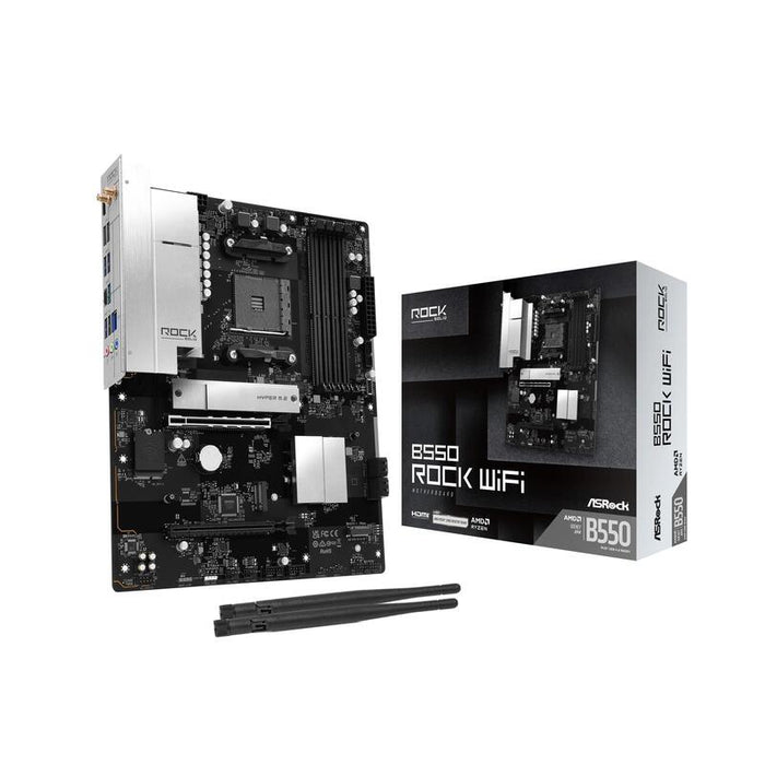 Placa Base Asrock Mainboard B550 Rock Wifi - Atx - Socket Am4 - Amd B550 90-Mxbv20-A0uay90-Mxbv20-A0uayz  90-Mxbv20-A0uayz  90-Mxbv20-A0uayz