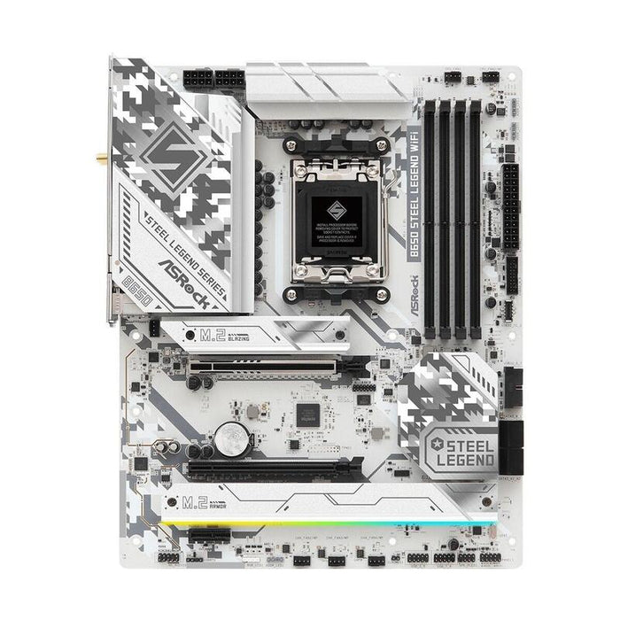 Placa Base B650 Steel Legend Con Wifi, Am5, 4 Ddr5, Hdmi/Dp, M.2 Y Atx B650 Steel Legend Wifi