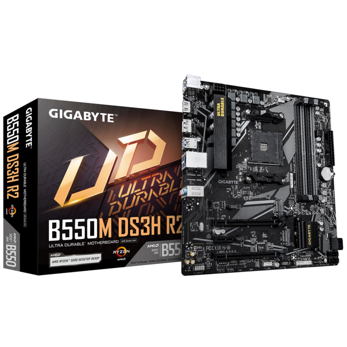 Placa Base Gigabyte B550m Ds3h R2 B550,Am4,Matx,Ddr4