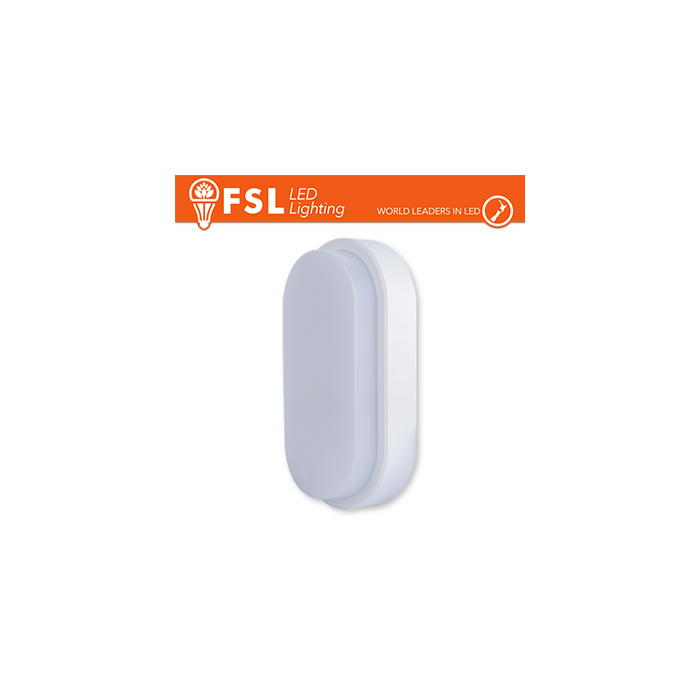 Plafón Led Oval Blanco 15w 4000k 55 * 100 * 200 Ip54