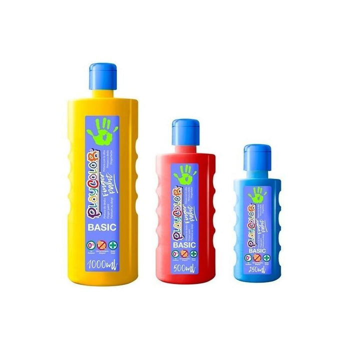 Playcolor Pintura De Dedos Finger Paint Basic Botella 250ml Negro