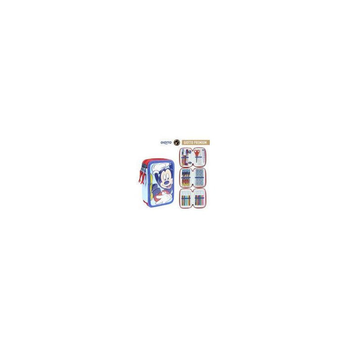Plumier Triple Giotto Premium Pvc Mickey