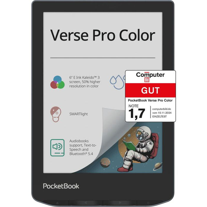 Pocketbook Verse Pro Color + Shell Cover Negro 6"
