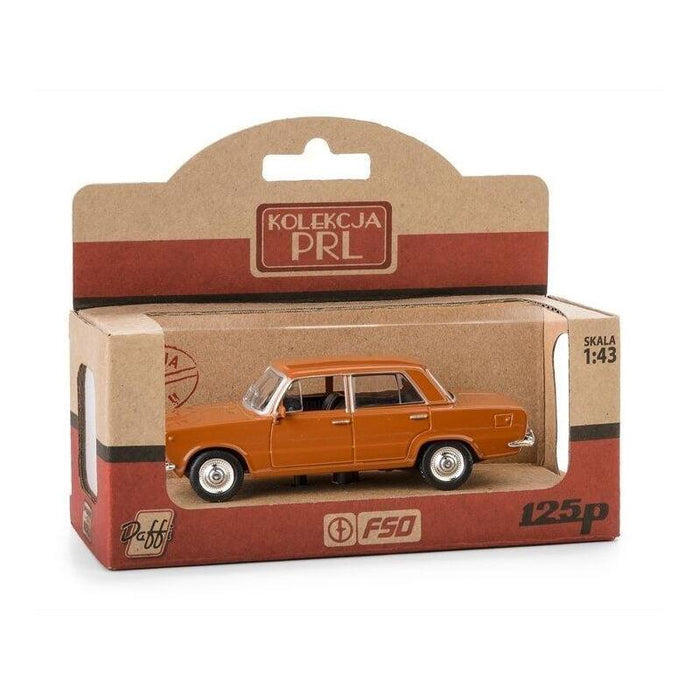 Pojazd Prl Fiat 125p Brazowy