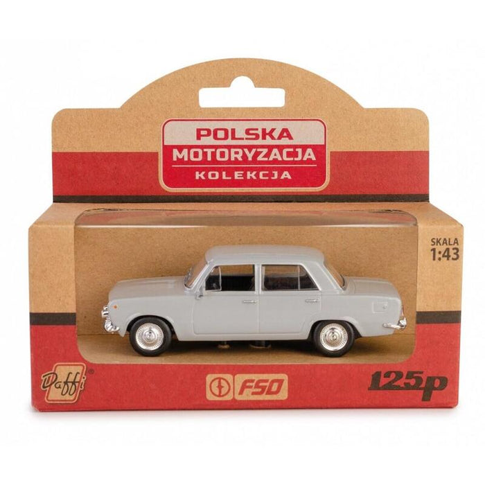 Pojazd Prl Fiat 125p Popielaty