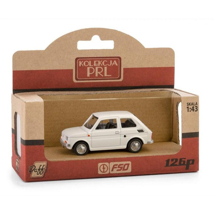 Pojazd Prl Fiat 126p Bialy