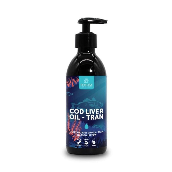 Pokusa Cod Liver Oil - Aceite De Hígado De Bacalao Para Perros Y Gatos  250 Ml