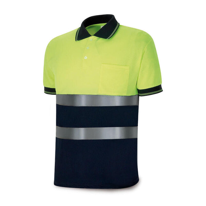 Polo Amarillo Fluorescente, Manga Corta De Alta Visibilidad, 3xl