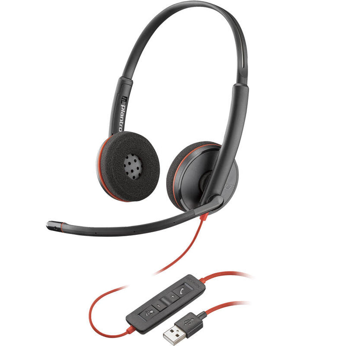 Poly Blackwire C3220 Auriculares Usb Tipo A Negro