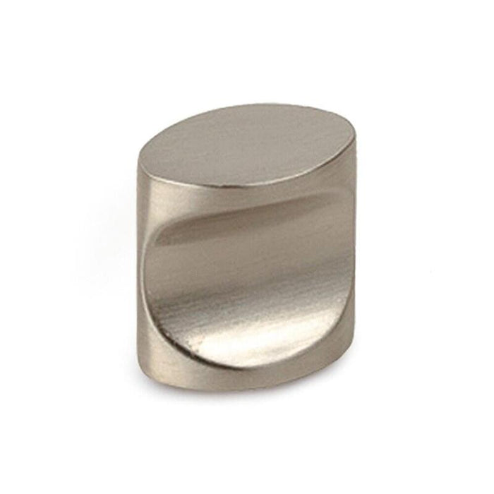 Pomo Para Mueble, Modelo 719, De Zamak Con Acabado Níquel Satinado, Ø17 Mm, Blíster 4 Uds