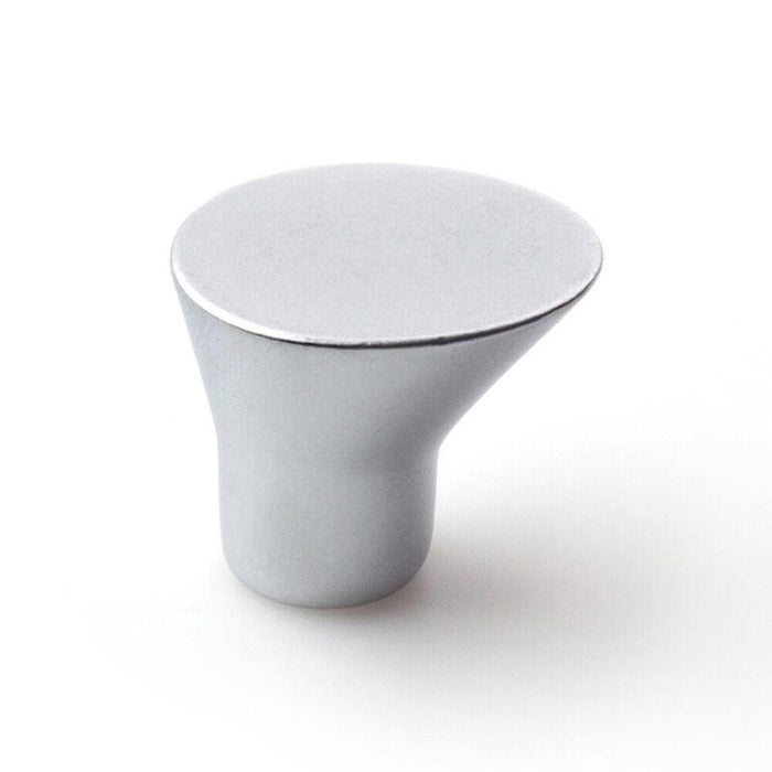 Pomo Para Mueble, Modelo 762, De Zamak Con Acabado Cromo Mate, Ø16 Mm, Blíster 4 Uds
