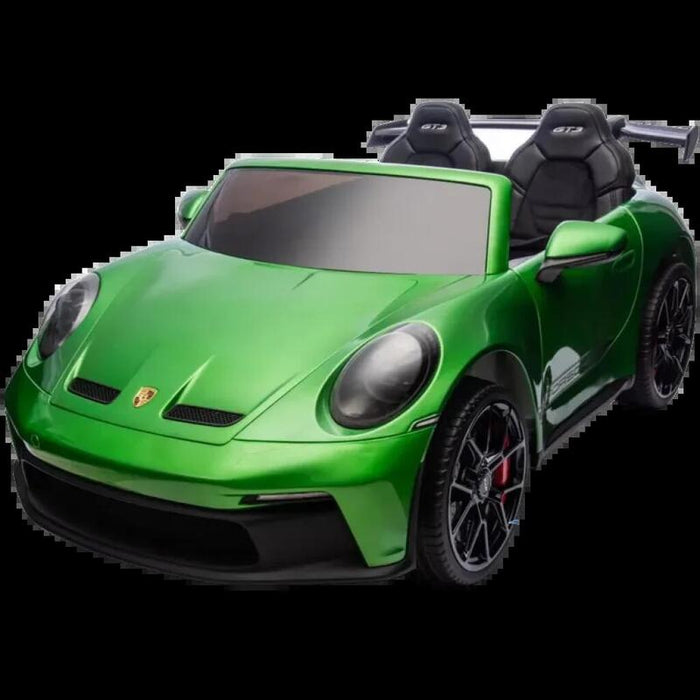 Porsche 911 Gt3 12v Verde - Coche Eléctrico Para Niños