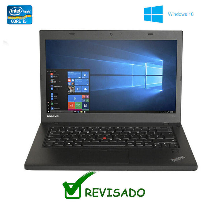 Portatil Reacondicionado Lenovo Thinkpad T460 14" Hd I5-6200u 8gb 500gb Ssd W10p Instalado Teclado Español 1 Año De Garantia