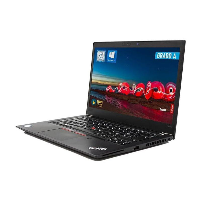 Portatil Reacondicionado Lenovo Thinkpad T480s 14" I5-8350u 8gb 256gb Ssd W11p Instalado Marcas En Pantalla  Teclado Español 1 Año  De Garantia