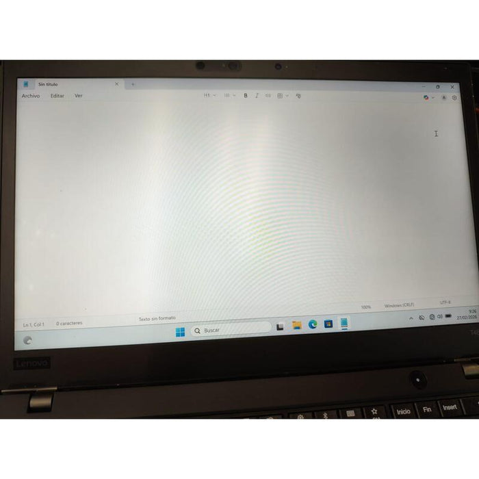 Portatil Reacondicionado Lenovo Thinkpad T480s 14"Fhd Tactil I5-8250u 8gb 256gb Ssd W11p Instalado Grado B Teclado Español1 Año De Garantia