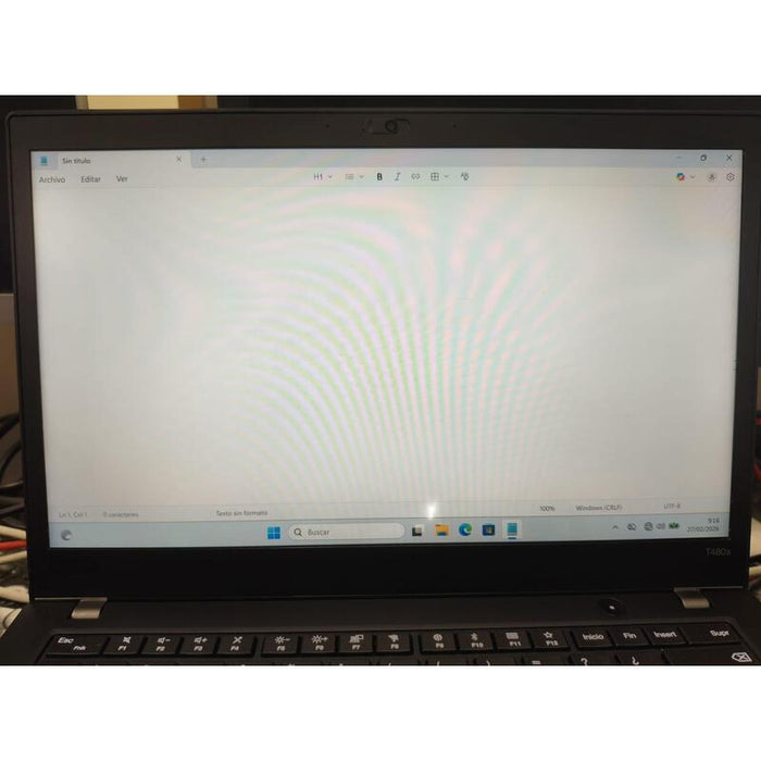 Portatil Reacondicionado Lenovo Thinkpad T480s 14"Fhd Tactil I5-8250u 8gb 256gb Ssd W11p Instalado Teclado Español Grado B 1 Año De Garantia