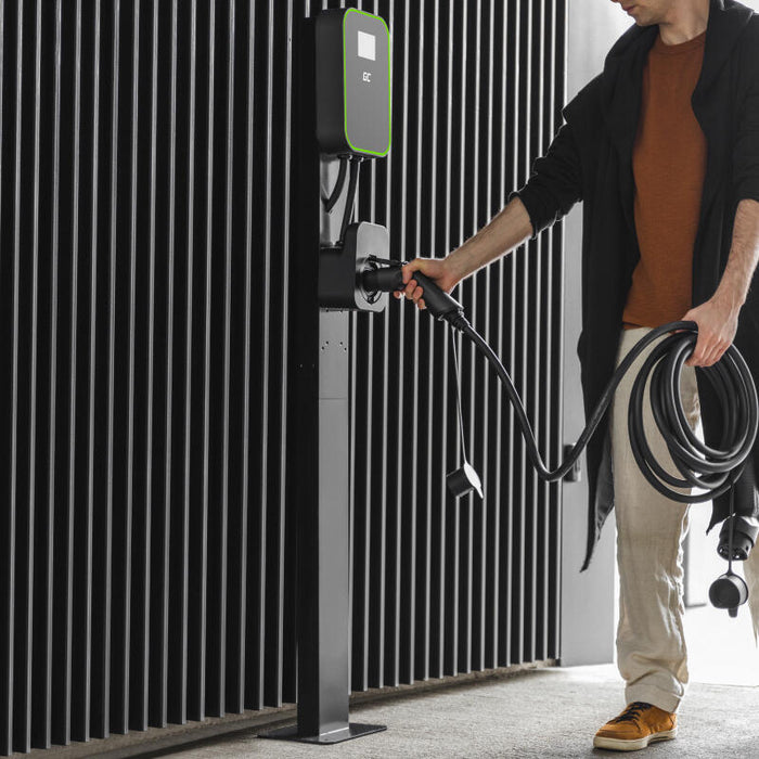 Poste De Montaje Green Cell Ev Stand Para La Estación De Carga De Coches Eléctricos Wallbox