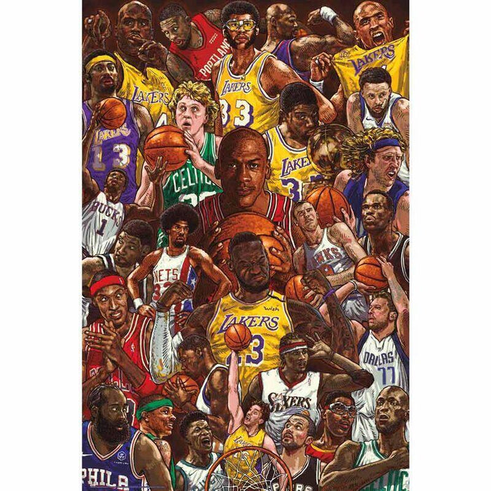Poster Estrellas Del Baloncesto