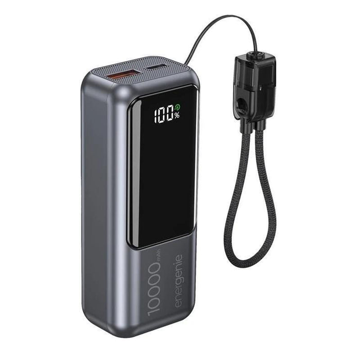 Power Bank Gembird 20 W Compact Fast Charging  With Lcd Display 10000 Mah Spacegrey