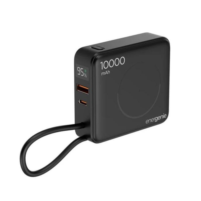 Power Bank Gembird 20 W Fast Charging  With Wireless Charger 10000 Mah Black