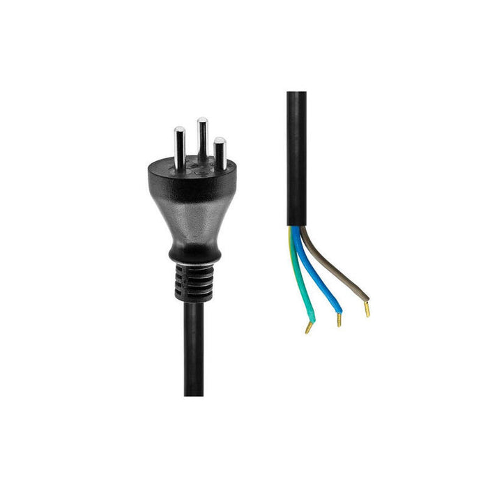 Power Cord Denmark To Open  End 3m Black