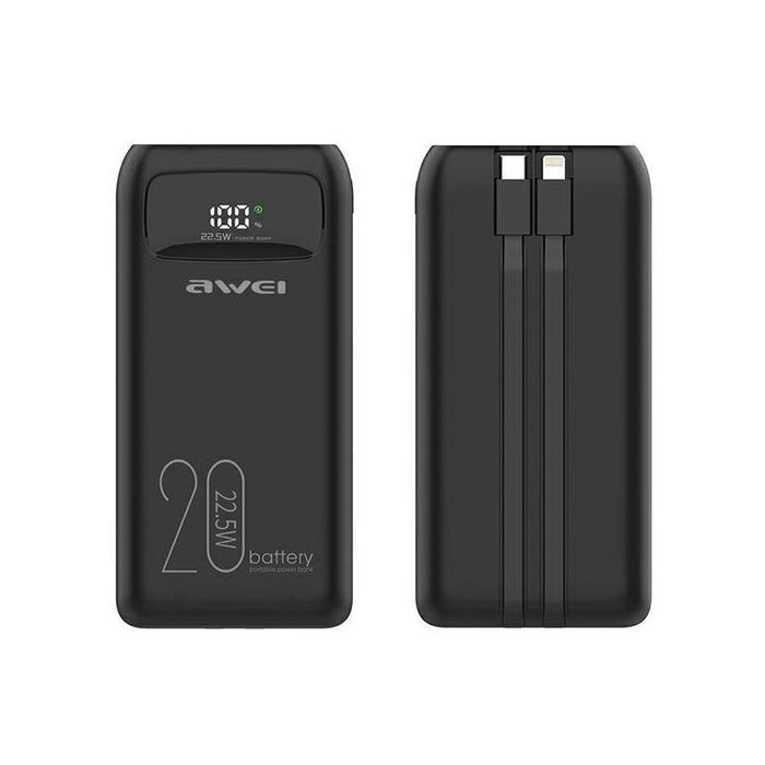 Powerbank 20000mah P169k 22,5w Usb-C+Lightning Kable / Usb+Usb-C