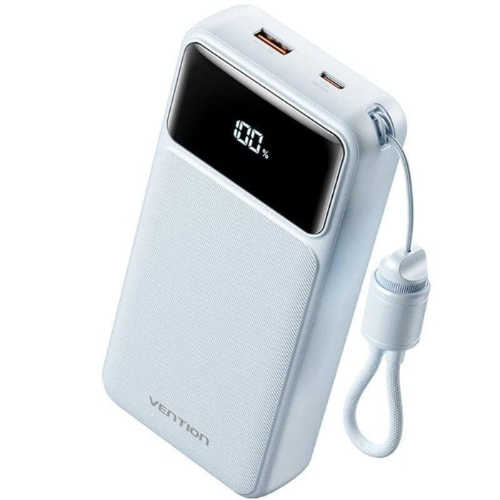 Powerbank 20000mah Vention Xgyl0-40-Ty 22.5w Azul Incluye Cable Usb Tipo-C