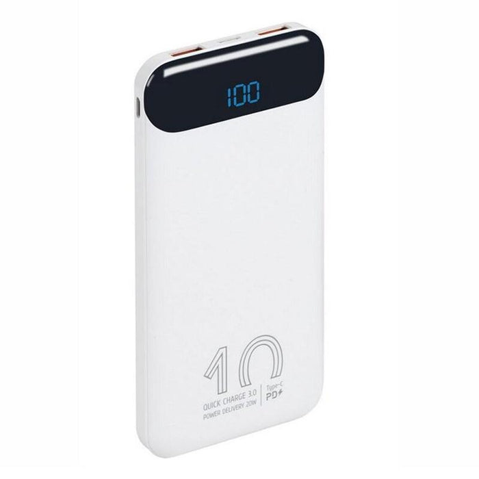 Powerbank Rivacase Va2540 10000mah Lcd Blanco