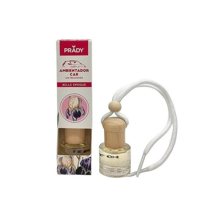 Prady Ambientador Coche Belle Epoque - Frasco De Cristal 6 Ml Y Cuerda Para Espejo Retrovisor