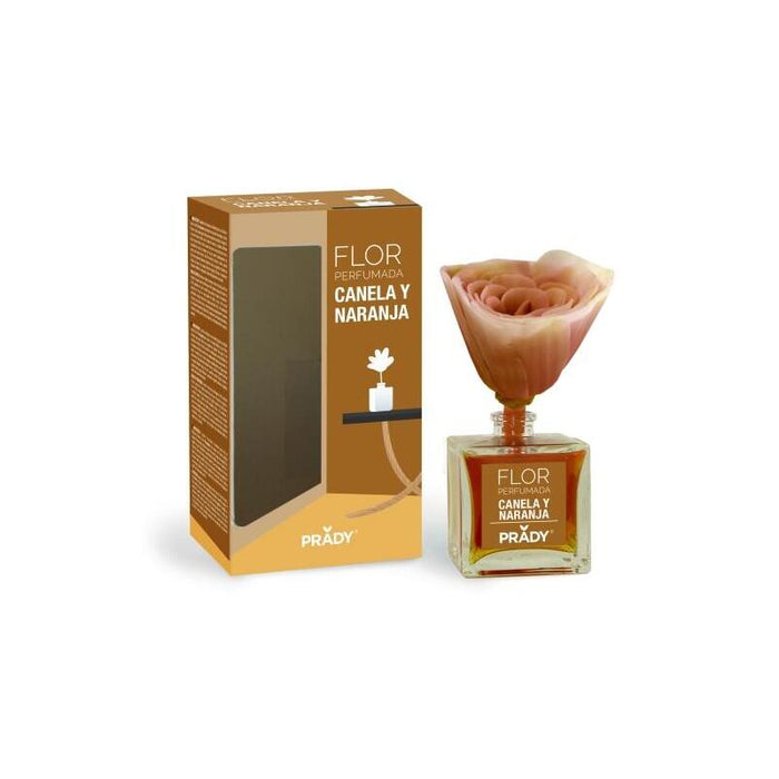 Prady Ambientador Flor Perfumada Canela Y Naranja - Frasco De Cristal 90ml