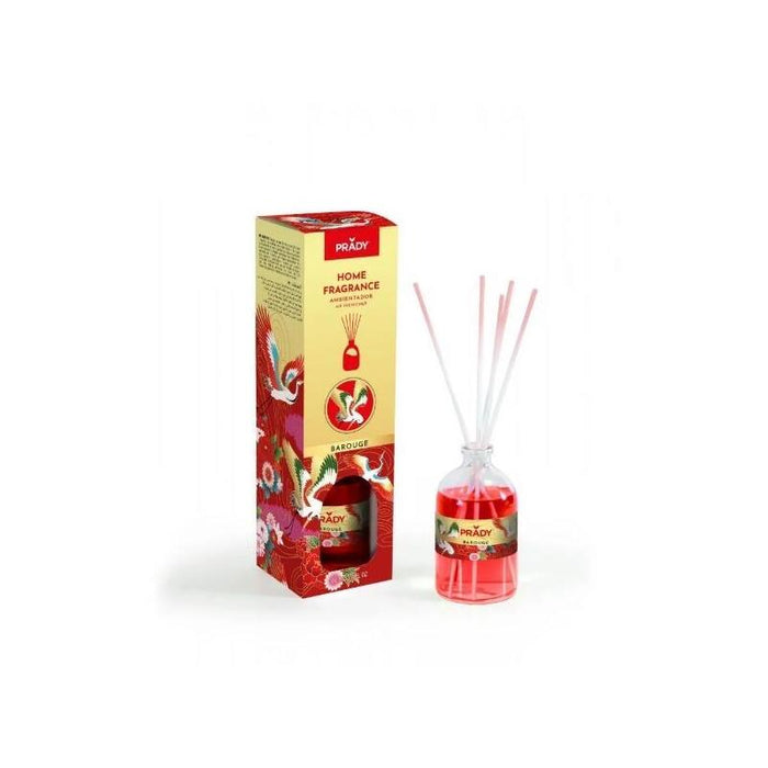 Prady Ambientador Mikado Barouge - Frasco De Cristal 100 Ml Y Varitas Difusoras