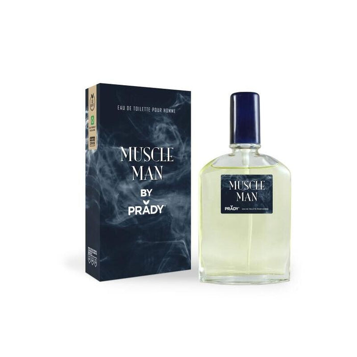 Prady Colonia De Hombre Muscle Man - Frasco De 90 Ml - Spray Pulverizador