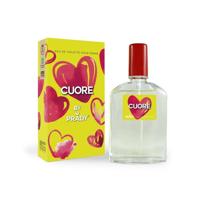 Prady Colonia De Mujer Cuore - Frasco De 90 Ml - Spray Pulverizador