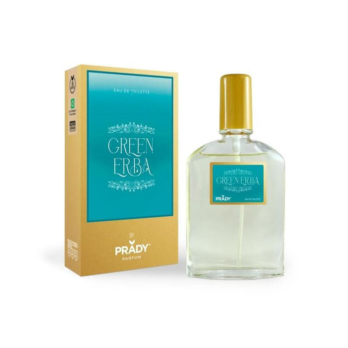 Prady Colonia Unisex Green Erba - Frasco De 90 Ml - Spray Pulverizador