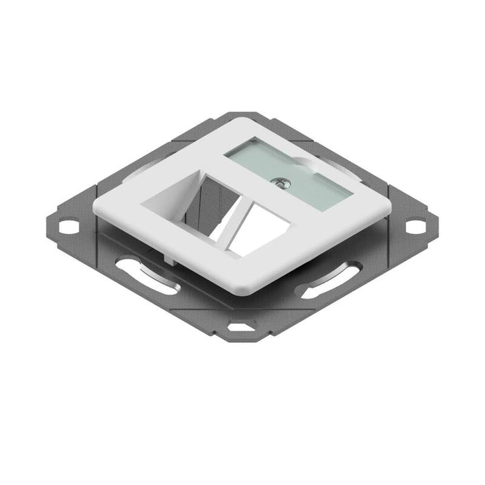 Prelink Fixlink Modulaufnahme, 2xks M. Placa Central 9x31,8 Mm Ral 9010