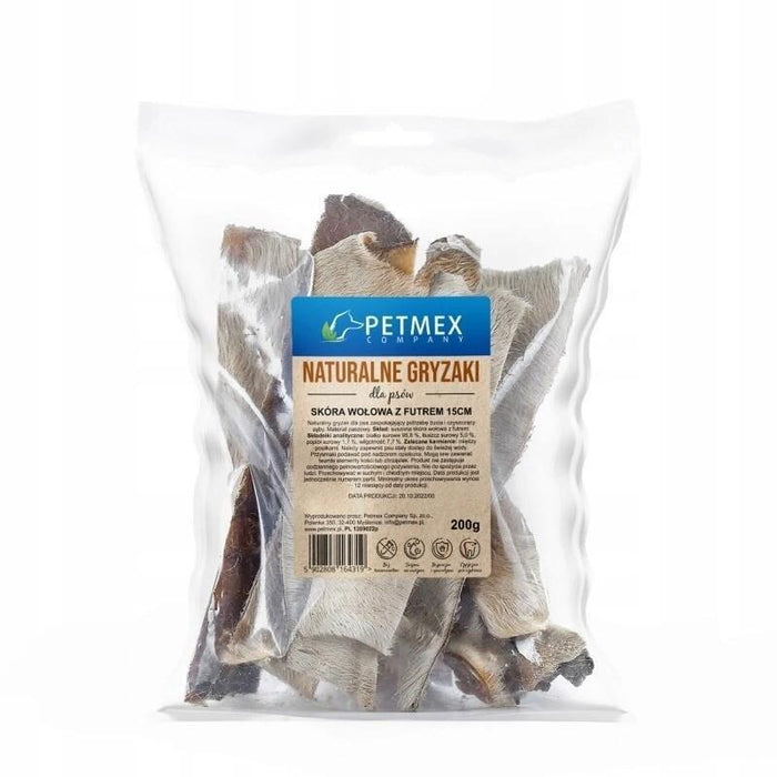 Premio Para Perros Petmex Coven Cuero Con Pelo 15 Cm   200g