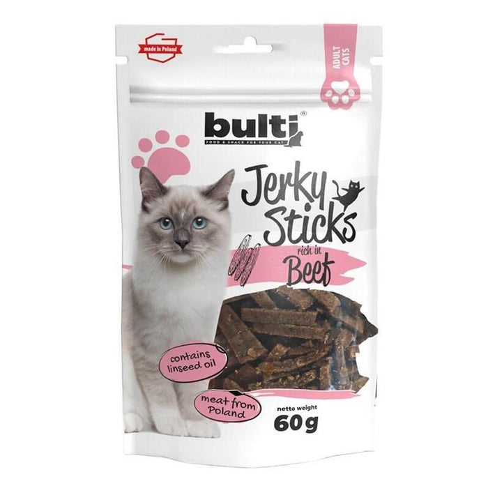 Bulti Jerky Sticks Bogate W Wolowine Przysmak Dla Kota 60g