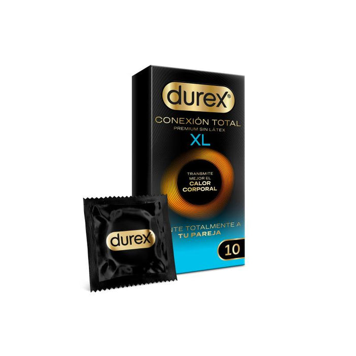 Durex - Conexión Total Xl Ultra Fino Plus Sin Látex 10 Unidades