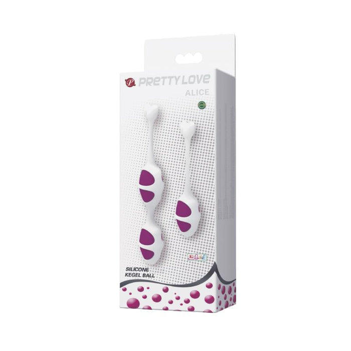 Pretty Love Bolas Ovaladas Kegel Color Púrpura