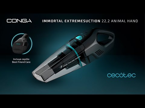 EAN 8435484054416 - Cecotec Conga Immortal Extreme Suction 22,2 Animal Hand aspiradora de mano Negro Sin bolsa