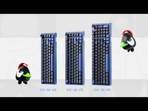 EAN 4711526379421 - Ducky DKOKM2583-KYPTCOH1 teclado Universal USB + RF Wireless + Bluetooth QWERTY Negro, Azul