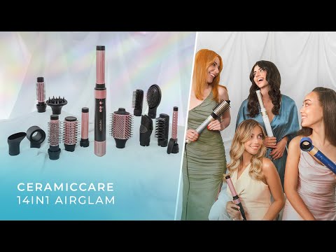 EAN 8435484002516 - Cecotec Bamba CeramicCare 14in1 AirGlam Kit de peluquería Negro 1400 W 1,8 m