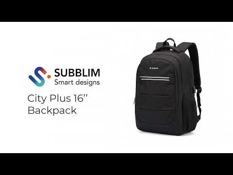 EAN 8436586743871 - SUBBLIM City Plus mochila City backpack Negro Poliéster