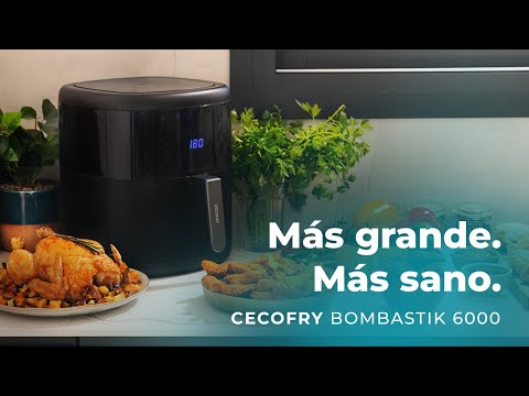 EAN 8435484049924 - Cecotec Cecofry Bombastik 6000 Sencillo 6 L Independiente 1700 W Freidora de aire caliente Negro