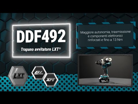 EAN 0197050011701 - Makita DDF492Z taladro 2100 RPM Sin llave 2,6 kg Azul, Negro