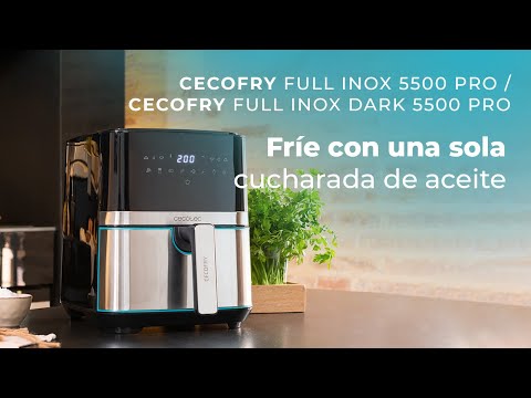 EAN 8435484033169 - Cecotec Cecofry Full InoxBlack 5500 Pro Sencillo 5,5 L Independiente 1700 W Freidora de aire caliente Neg