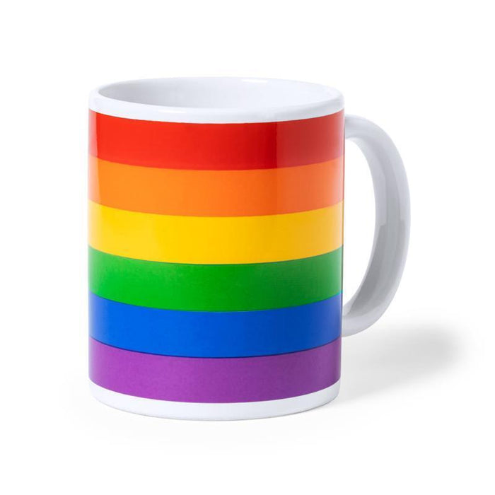 Pride - Taza Con La Bandera Lgbt En Caja Individual Kraft /Es/Pt/En/Fr/It/