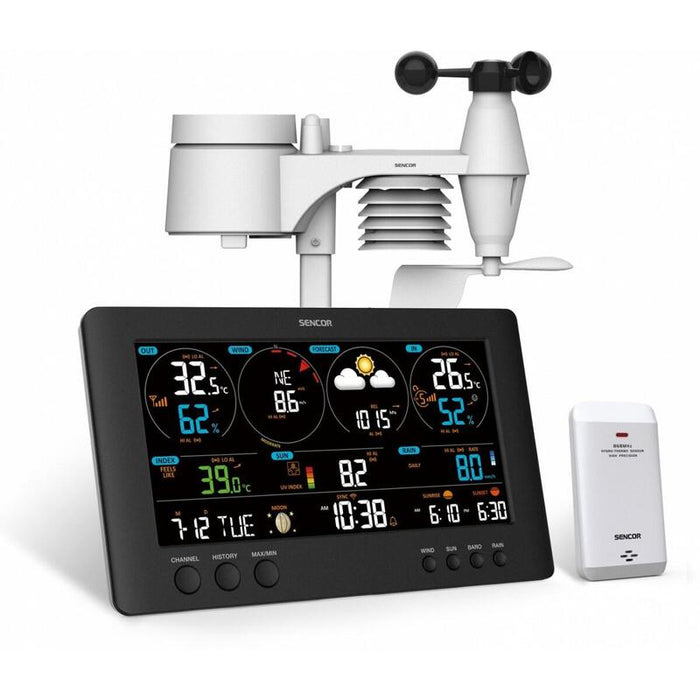 Profesjonalna Stacja Meteo Wifi Sws 12500 Wys. Lcd 21,4cm Kolor