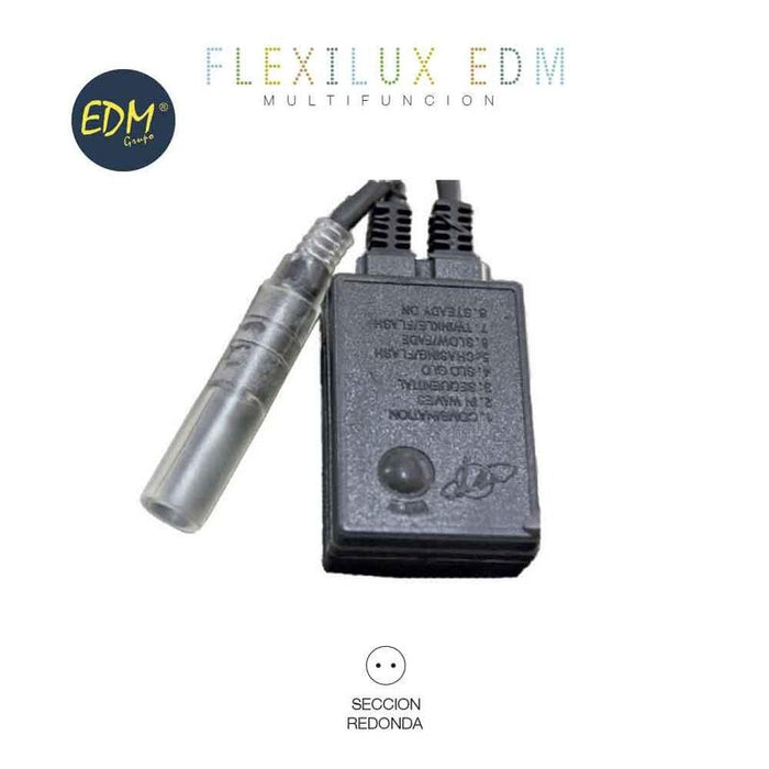Programador Tubo Flexilux 20m 2 Vias (Ip44 Interior-Exterior) Edm